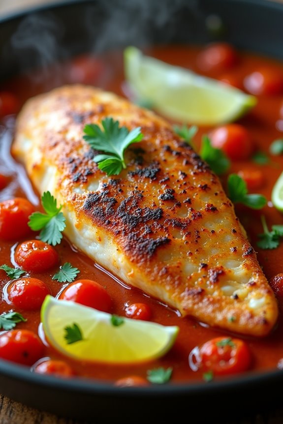 vibrant flavorful fish dish