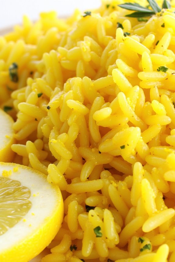 vibrant lemon herb rice pilaf