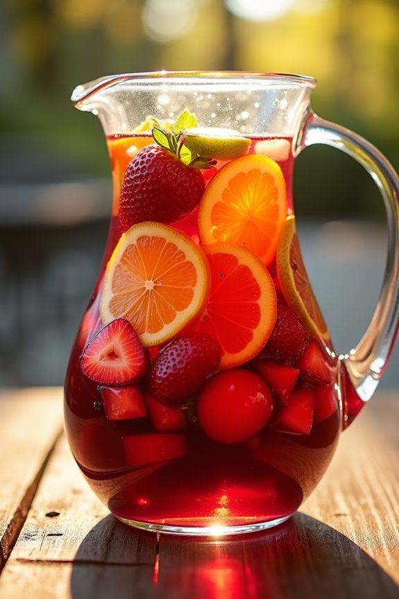 vibrant malbec fruit cocktail