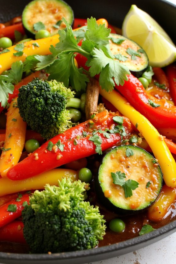 vibrant nutritious peruvian stir fry