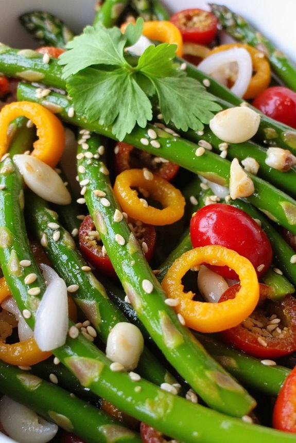 vibrant peruvian asparagus stir fry