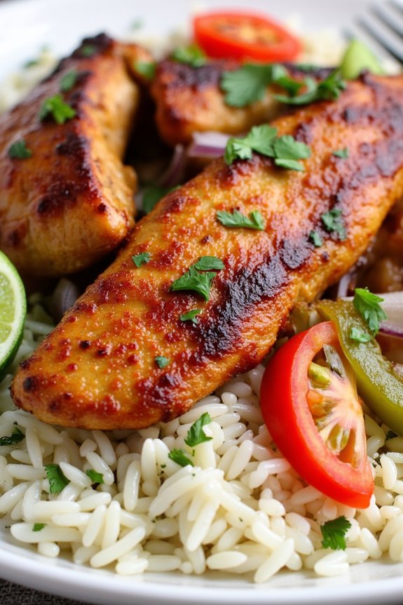 vibrant peruvian chicken dish