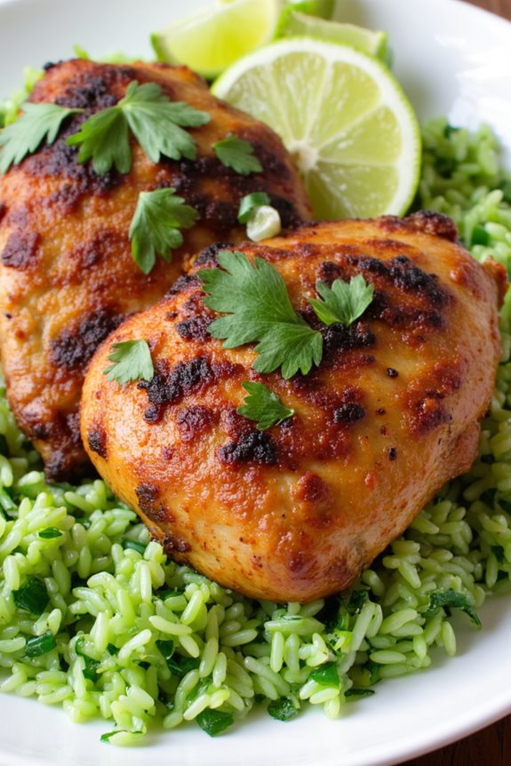 vibrant peruvian chicken dish
