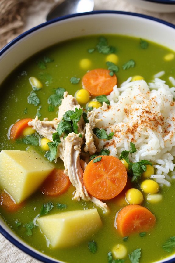 vibrant peruvian chicken soup