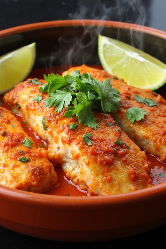 vibrant peruvian fish dish