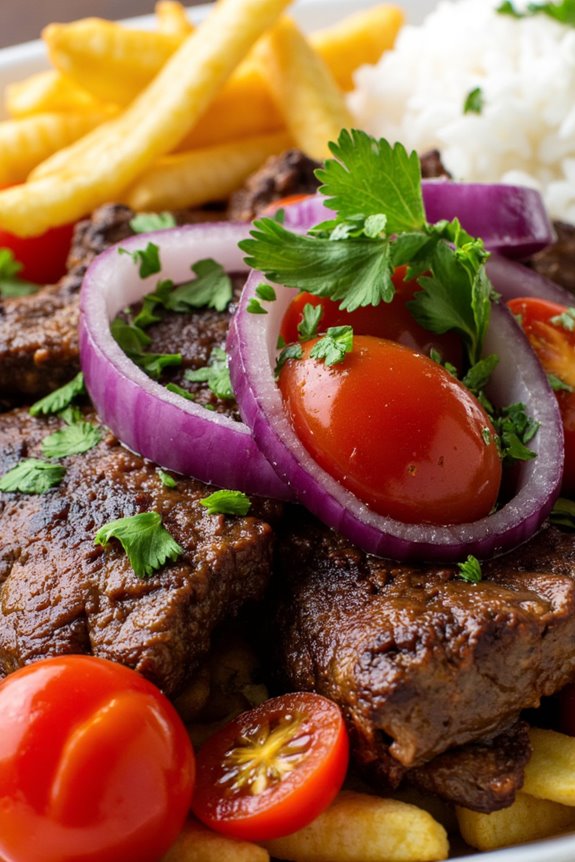 vibrant peruvian stir fry delight