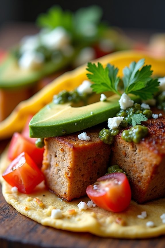 vibrant pork tacos delight