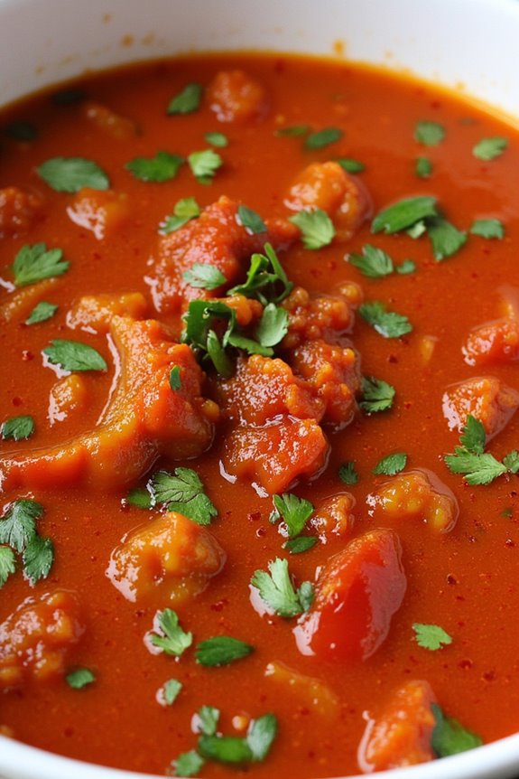 vibrant roasted pepper sauce