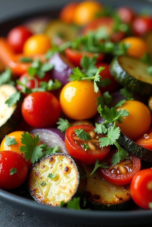 vibrant roasted vegetable medley