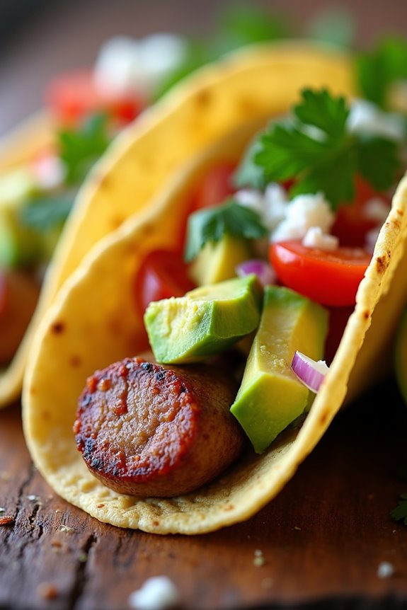 vibrant sausage tacos recipe