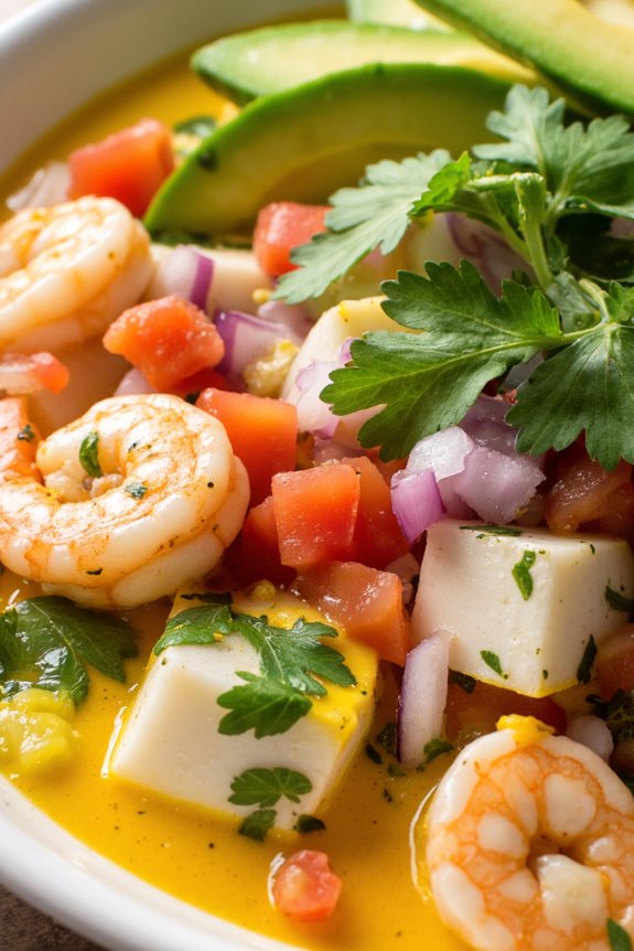 vibrant seafood ceviche delight