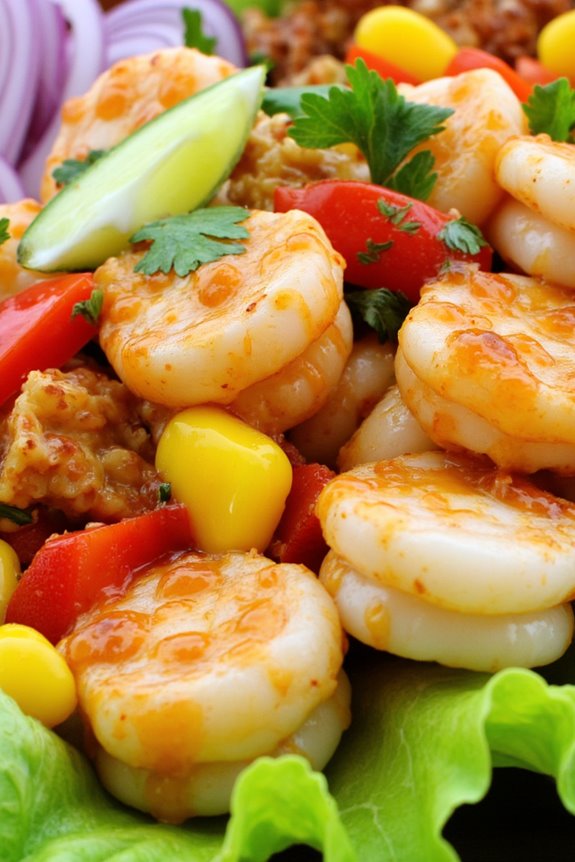 vibrant seafood salad experience