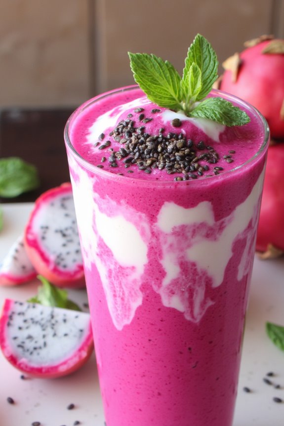 vibrant smoothie with probiotics