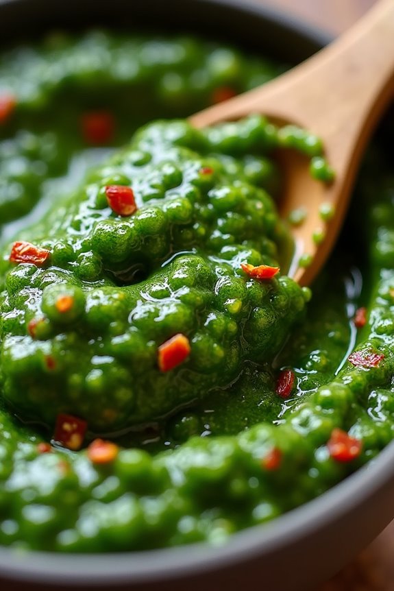 vibrant spicy herb sauce