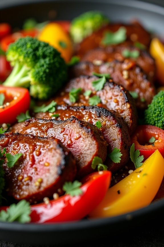 vibrant spicy picanha stir fry