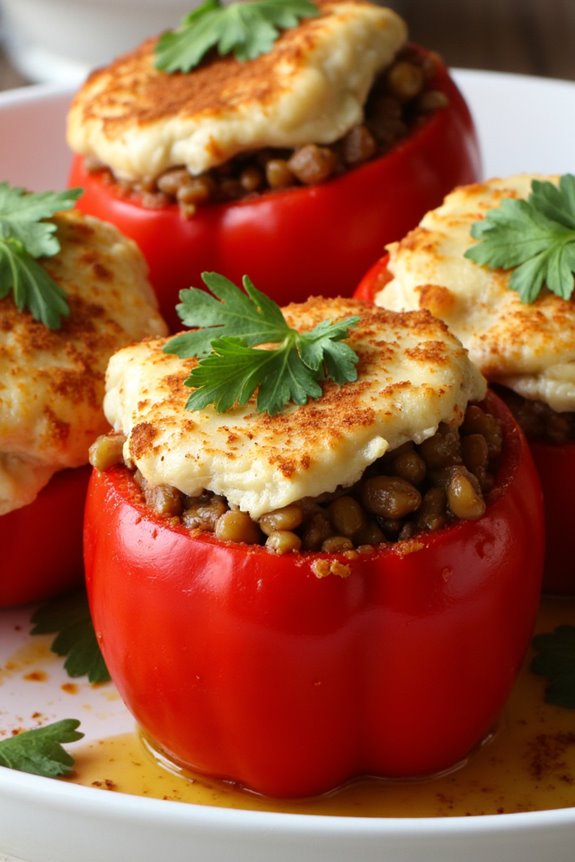 vibrant stuffed rocoto peppers