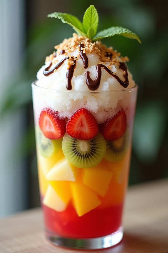 vibrant summer fruit dessert