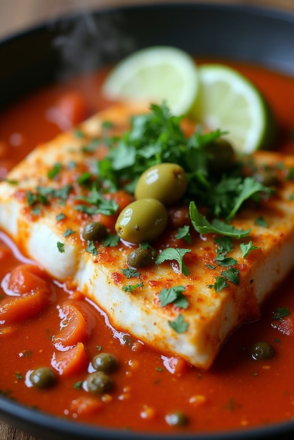 vibrant traditional seafood dish