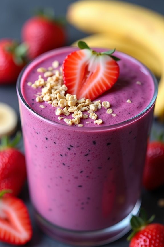 vibrant tropical berry smoothie