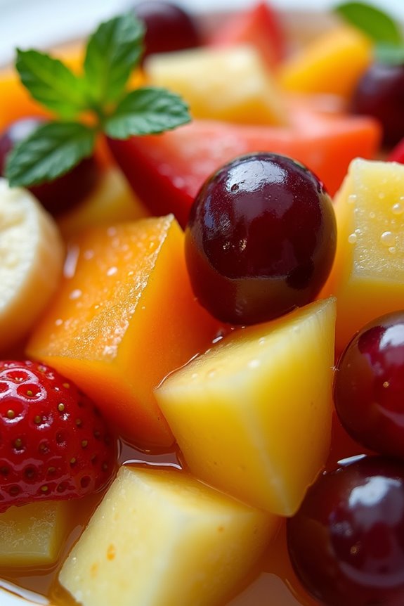 vibrant tropical fruit salad