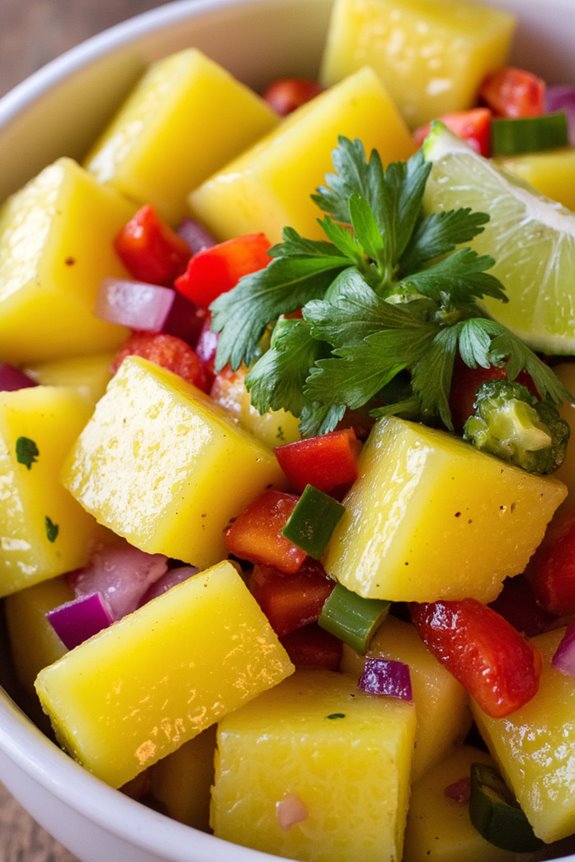 vibrant tropical pineapple salsa