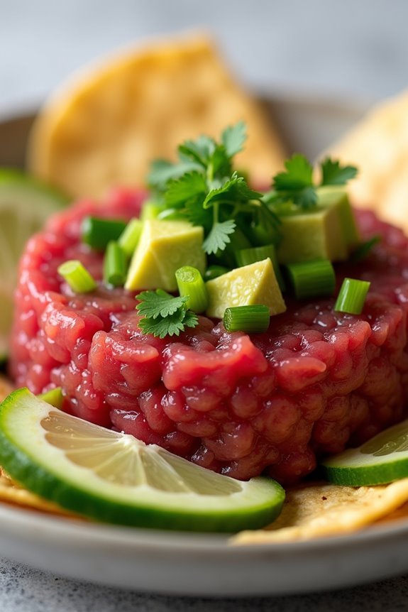 vibrant tuna tartare delight