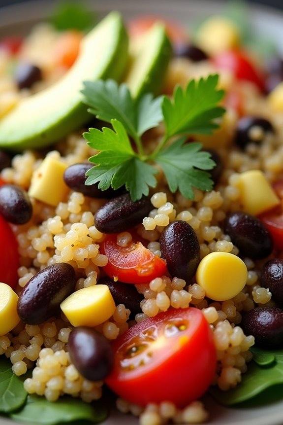 vibrant vegan quinoa salad