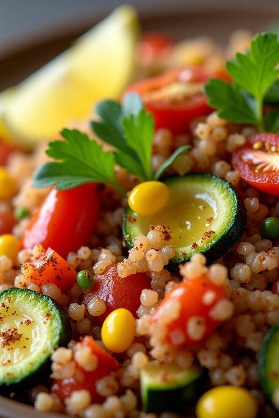 vibrant vegetarian quinoa dish