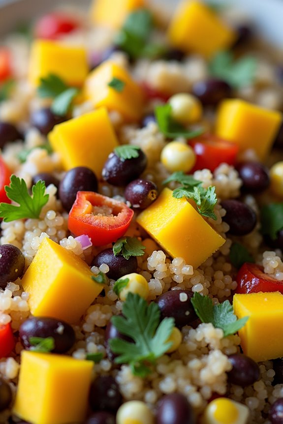 vibrant vegetarian quinoa salad