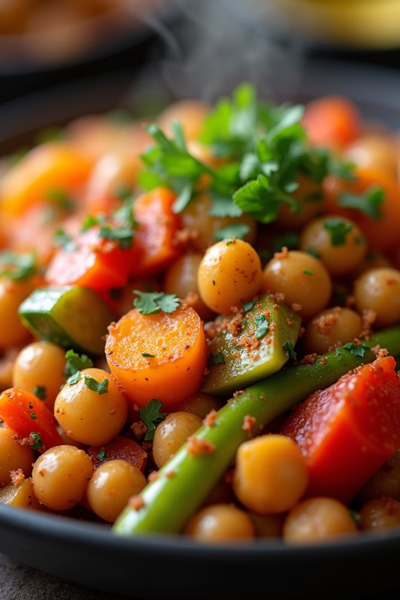 vibrant wholesome vegetarian dish