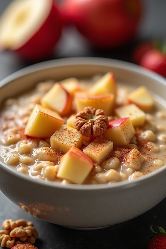 warm nutritious oatmeal dish