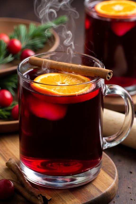 warm spiced wine delight