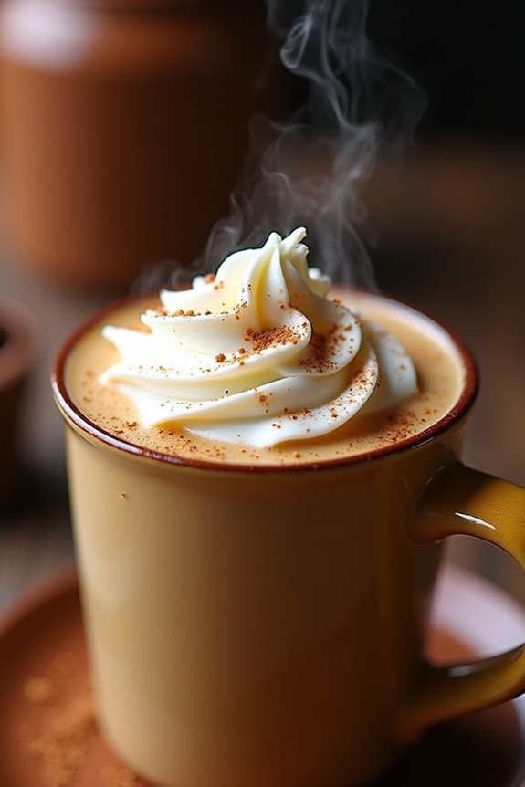 warm sweet coffee treat