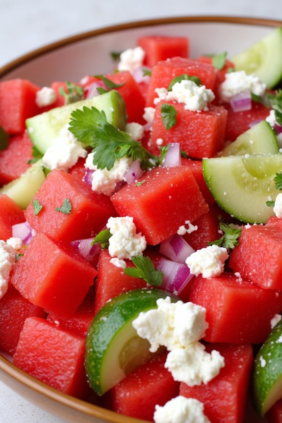 watermelon feta summer ceviche
