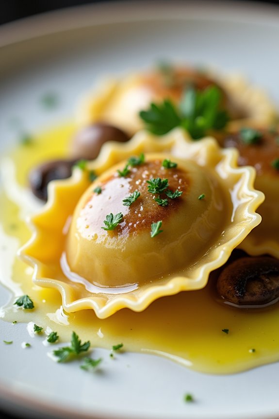 wild mushroom ravioli delight