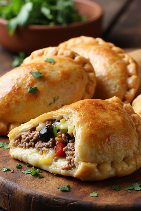 yucca filled savory empanadas