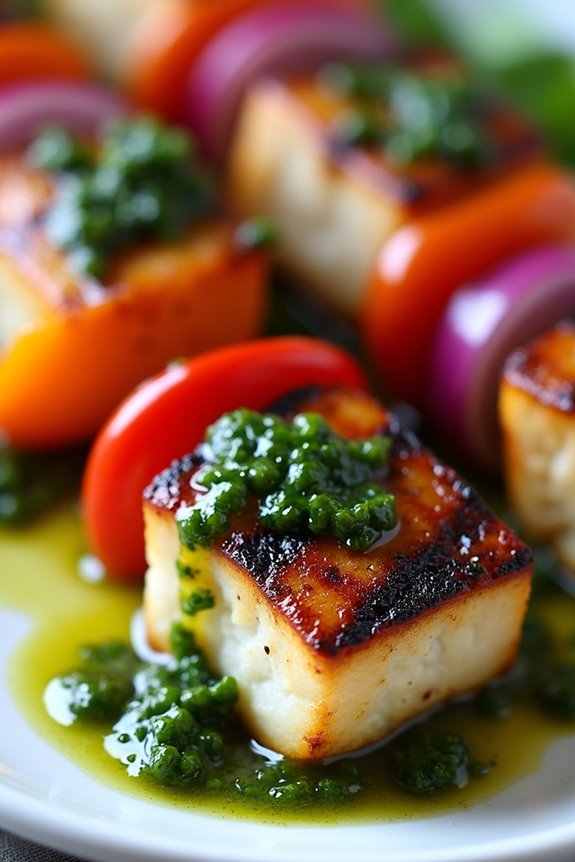 zesty fish skewers grilled