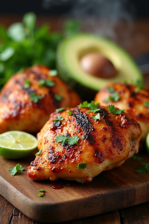 zesty grilled chicken thighs