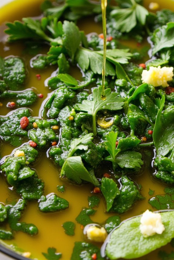 zesty lime infused chimichurri sauce
