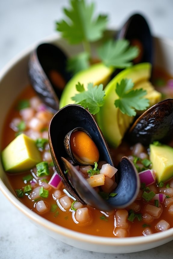 zesty mussel ceviche recipe